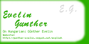 evelin gunther business card