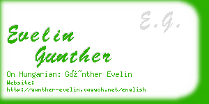 evelin gunther business card